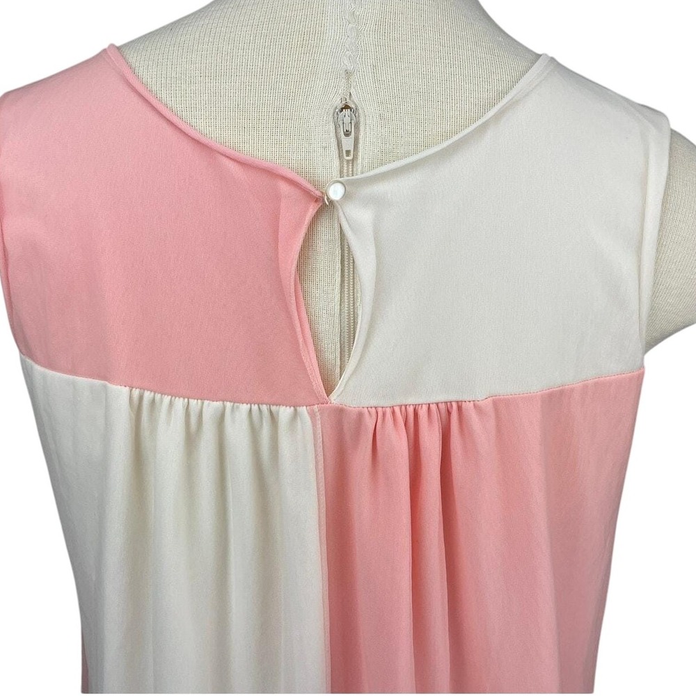 Vintage Womens (M) 60s Chiffon Overlay Mini Nightgown Nylon Mod SEAMPRUFE  USA - Picture 5 of 7